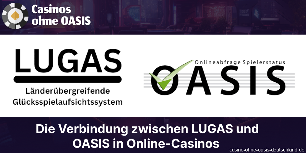 Die Verbindung zwischen LUGAS und OASIS in in Deutschland verfügbaren Online-Casinos